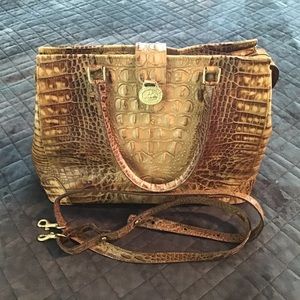 Brahmin Vintage Satchel with Shoulder Strap
